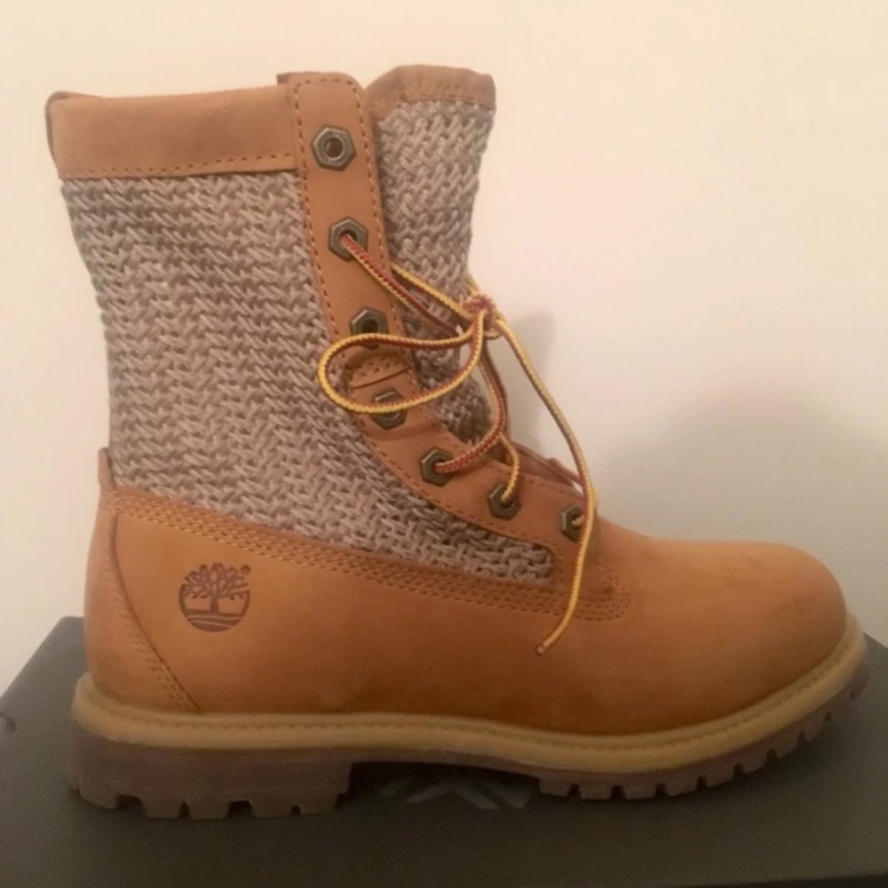 Timber open weave nubuck boots